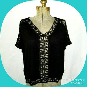 Justify Black Top Blouse Lace 🎉 FREE 🎉